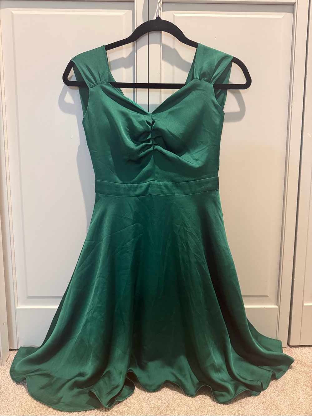 Emerald Green Fit & Flare Dress（La La Land / Emma Stone Inspired）